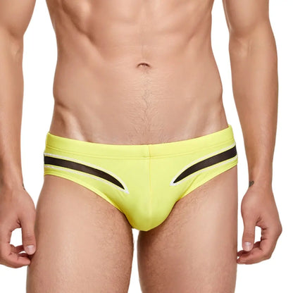 Seobean Seobean Men's Low-Rise Swim Briefs with Mesh Inserts - Sexy & Quick-Dry 230903