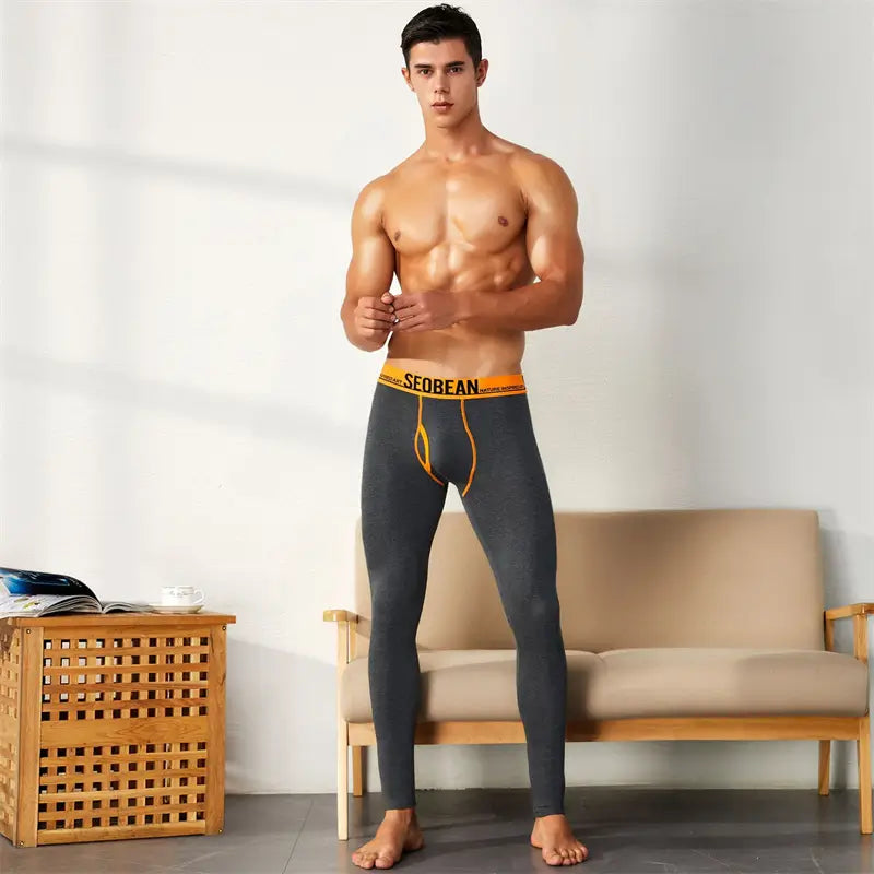 Seobean Seobean Men’s Low-Rise Thermal Long Johns Stretch 80401