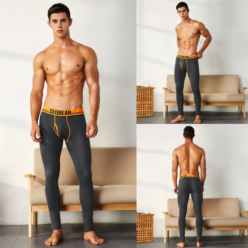 Seobean Seobean Men’s Low-Rise Thermal Long Johns Stretch 80401