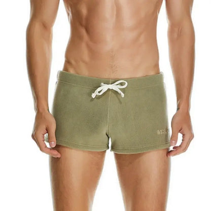 Seobean Seobean Men's Polar Fleece Boxer Shorts - Soft Lounge & Sleepwear Underwear 230501