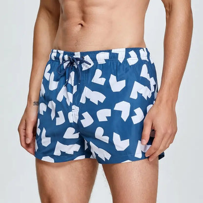 Seobean Seobean Men’s Quick-Dry Beach Swim Shorts – Printed Board Shorts 241303