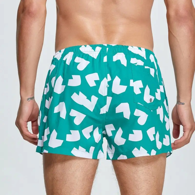 Seobean Seobean Men’s Quick-Dry Beach Swim Shorts – Printed Board Shorts 241303