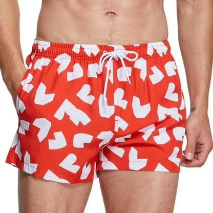 Seobean Seobean Men’s Quick-Dry Beach Swim Shorts – Printed Board Shorts 241303