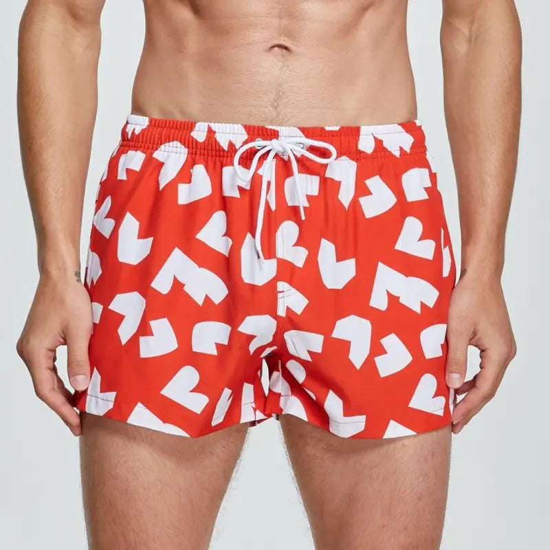 Seobean Seobean Men’s Quick-Dry Beach Swim Shorts – Printed Board Shorts 241303