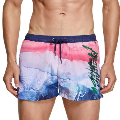 Seobean Seobean Men's Quick-Dry Swim Shorts - Beach Board Shorts with Sunflower 241301