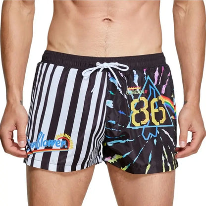 Seobean Seobean Men's Quick-Dry Swim Shorts - Beach Board Shorts with Sunflower 241301