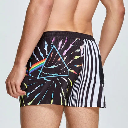 Seobean Seobean Men's Quick-Dry Swim Shorts - Beach Board Shorts with Sunflower 241301