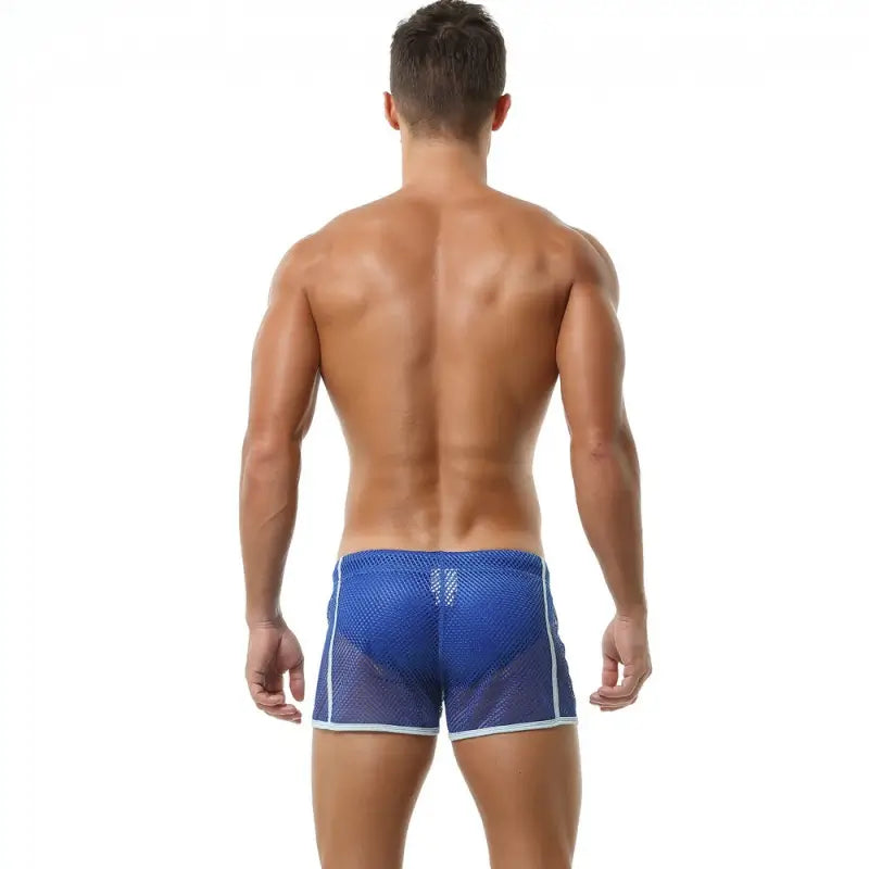 Seobean Seobean Men's Sexy Mesh Gym & Beach Shorts Underwear 220602