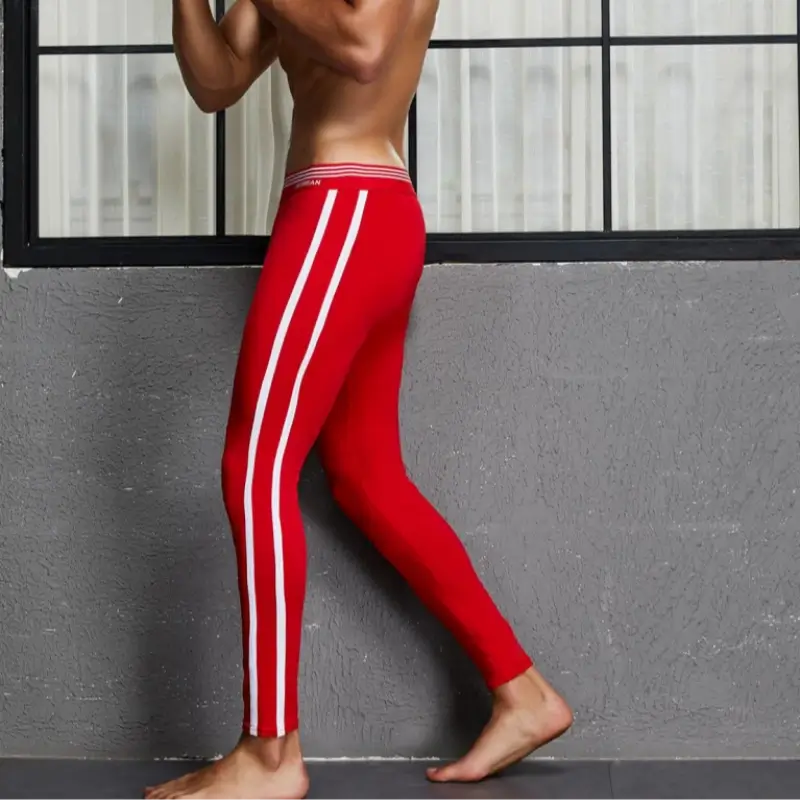 Seobean Seobean Men's Side Stripe Long Johns Thermal Underwear 80402