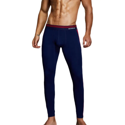 Seobean Seobean Men's Side Stripe Long Johns Thermal Underwear 80402