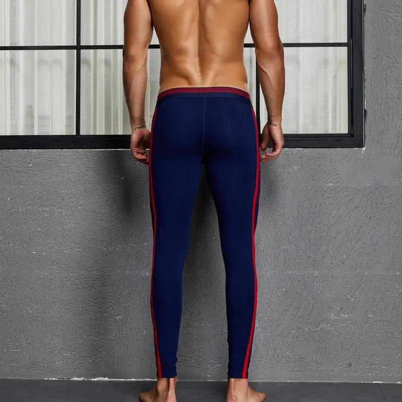 Seobean Seobean Men's Side Stripe Long Johns Thermal Underwear 80402