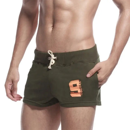 Seobean Seobean Men's Solid Boxer Shorts - Comfortable Loungewear with Pockets 30502