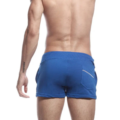 Seobean Seobean Men's Solid Boxer Shorts - Comfortable Loungewear with Pockets 30502