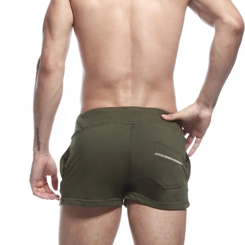 Seobean Seobean Men's Solid Boxer Shorts - Comfortable Loungewear with Pockets 30502