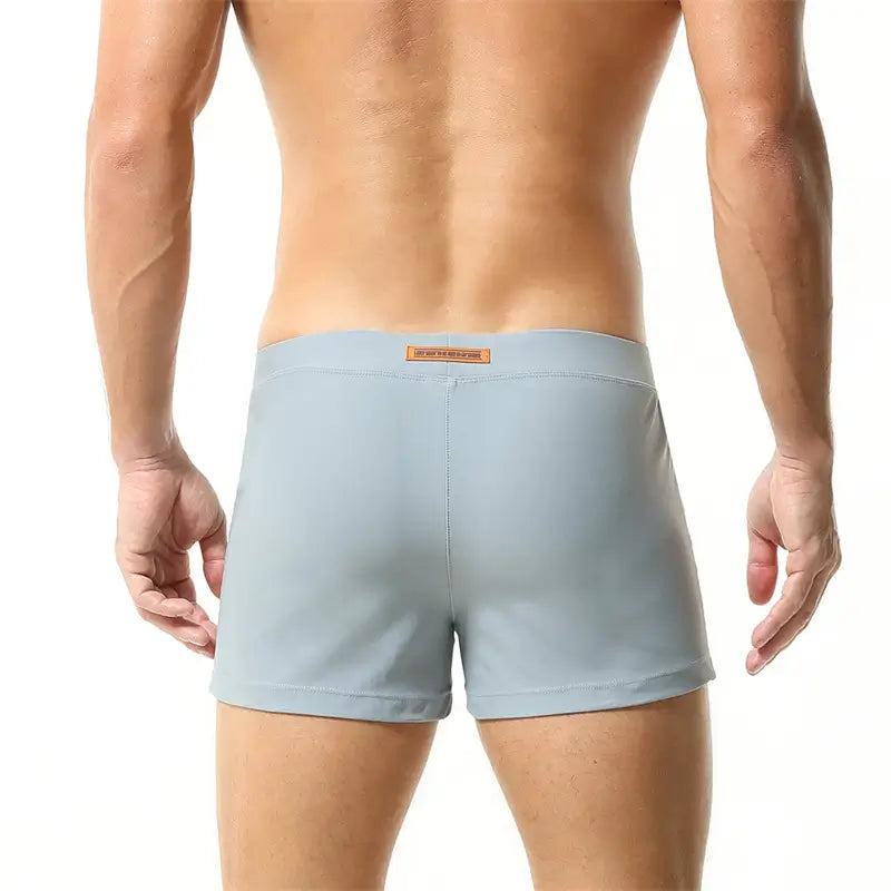 Seobean Seobean Men's Swim Boxers - Quick-Dry Swimwear with Nylon/Spandex Blend 230801