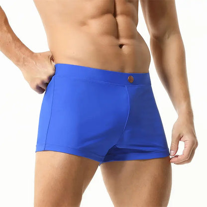 Seobean Seobean Men's Swim Boxers - Quick-Dry Swimwear with Nylon/Spandex Blend 230801