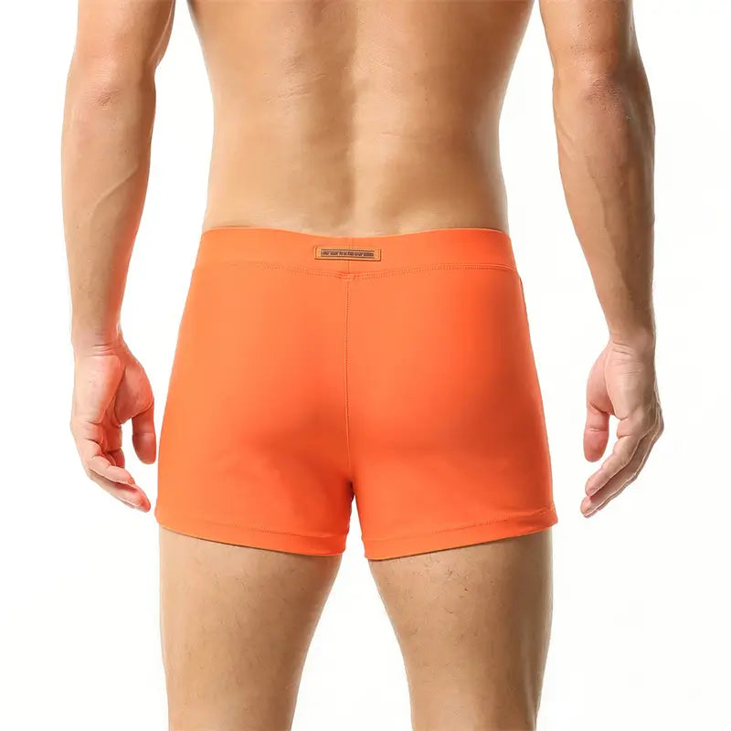 Seobean Seobean Men's Swim Boxers - Quick-Dry Swimwear with Nylon/Spandex Blend 230801