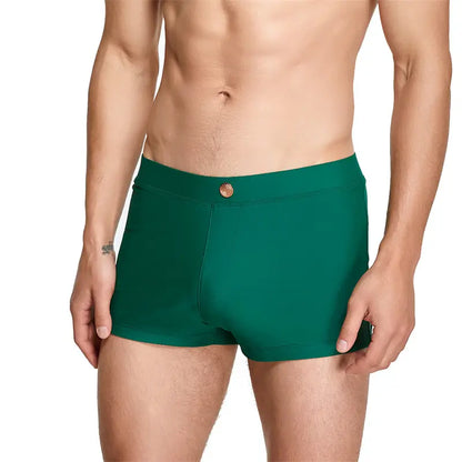 Seobean Seobean Men's Swim Boxers - Quick-Dry Swimwear with Nylon/Spandex Blend 230801