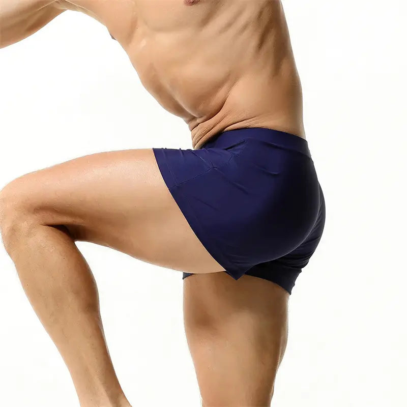 Seobean Seobean Men's Swim Boxers - Quick-Dry Swimwear with Nylon/Spandex Blend 230801