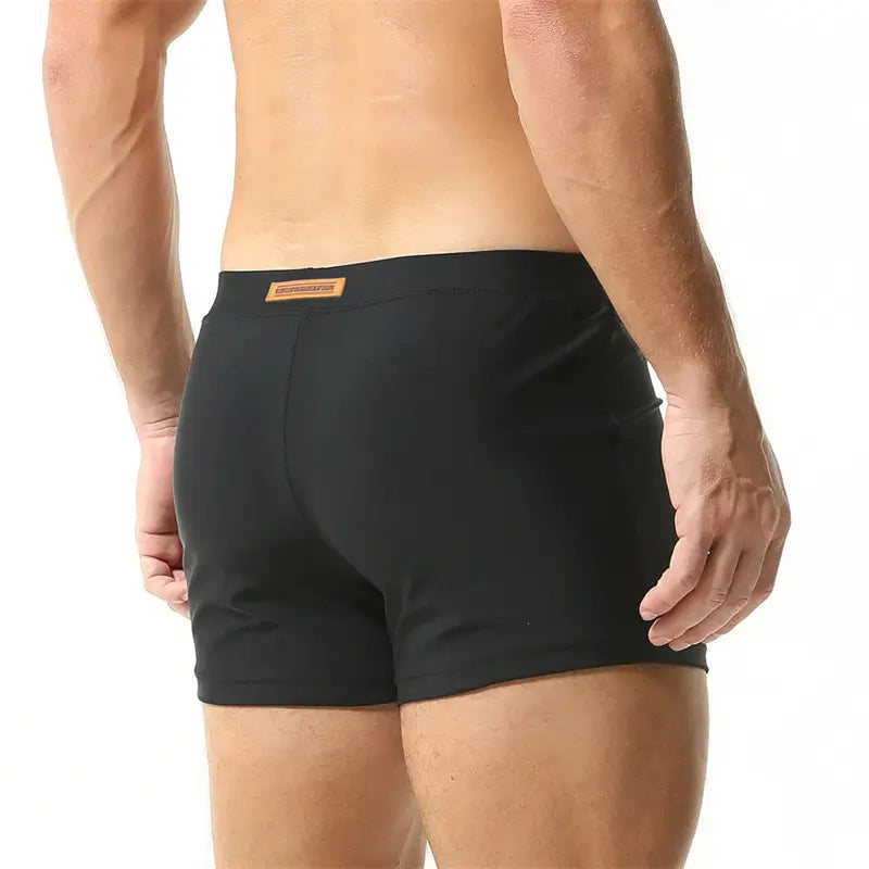 Seobean Seobean Men's Swim Boxers - Quick-Dry Swimwear with Nylon/Spandex Blend 230801