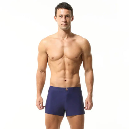 Seobean Seobean Men's Swim Boxers - Quick-Dry Swimwear with Nylon/Spandex Blend 230801