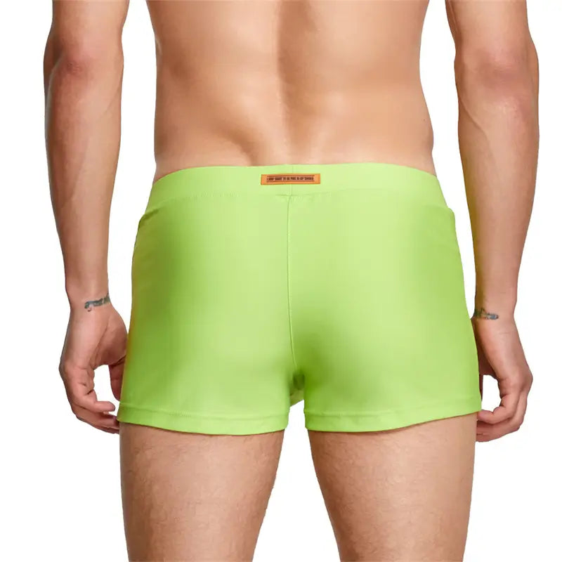Seobean Seobean Men's Swim Boxers - Quick-Dry Swimwear with Nylon/Spandex Blend 230801