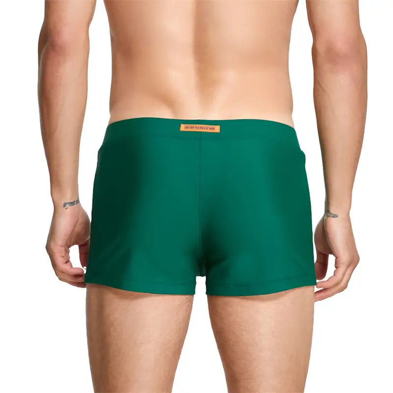 Seobean Seobean Men's Swim Boxers - Quick-Dry Swimwear with Nylon/Spandex Blend 230801