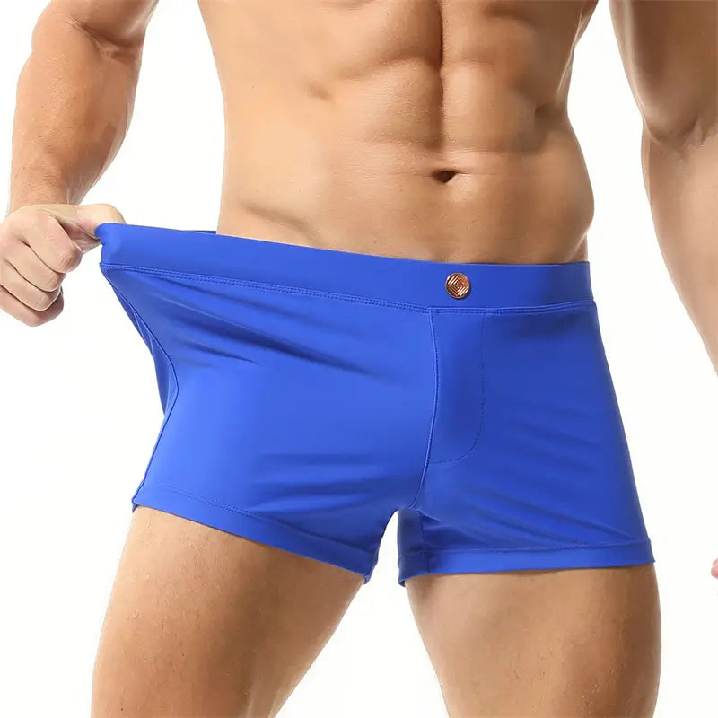 Seobean Seobean Men's Swim Boxers - Quick-Dry Swimwear with Nylon/Spandex Blend 230801