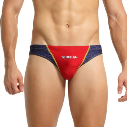 Seobean Seobean Men's Swim Briefs - Best Color Block Swimwear | Quick-Dry 10901