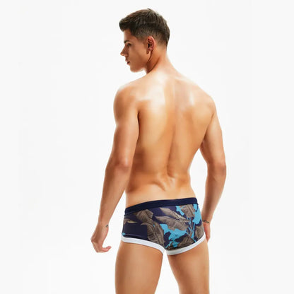 Seobean Seobean Men's Swim Trunks - Stylish Digital Print Swimwear for Ultimate Comfort 00801