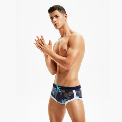 Seobean Seobean Men's Swim Trunks - Stylish Digital Print Swimwear for Ultimate Comfort 00801