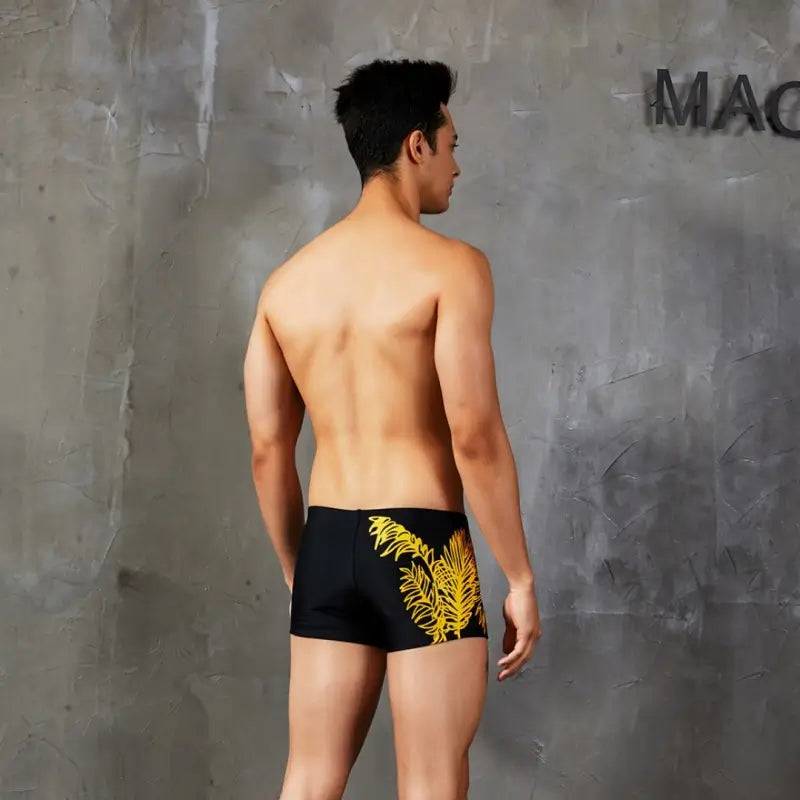 Seobean Seobean Men's Swim Trunks - Tropical Leaf Swim Shorts 90802