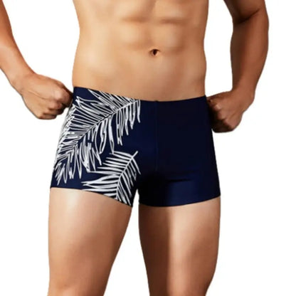 Seobean Seobean Men's Swim Trunks - Tropical Leaf Swim Shorts 90802