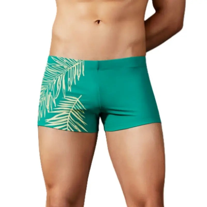Seobean Seobean Men's Swim Trunks - Tropical Leaf Swim Shorts 90802