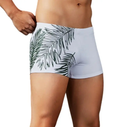 Seobean Seobean Men's Swim Trunks - Tropical Leaf Swim Shorts 90802