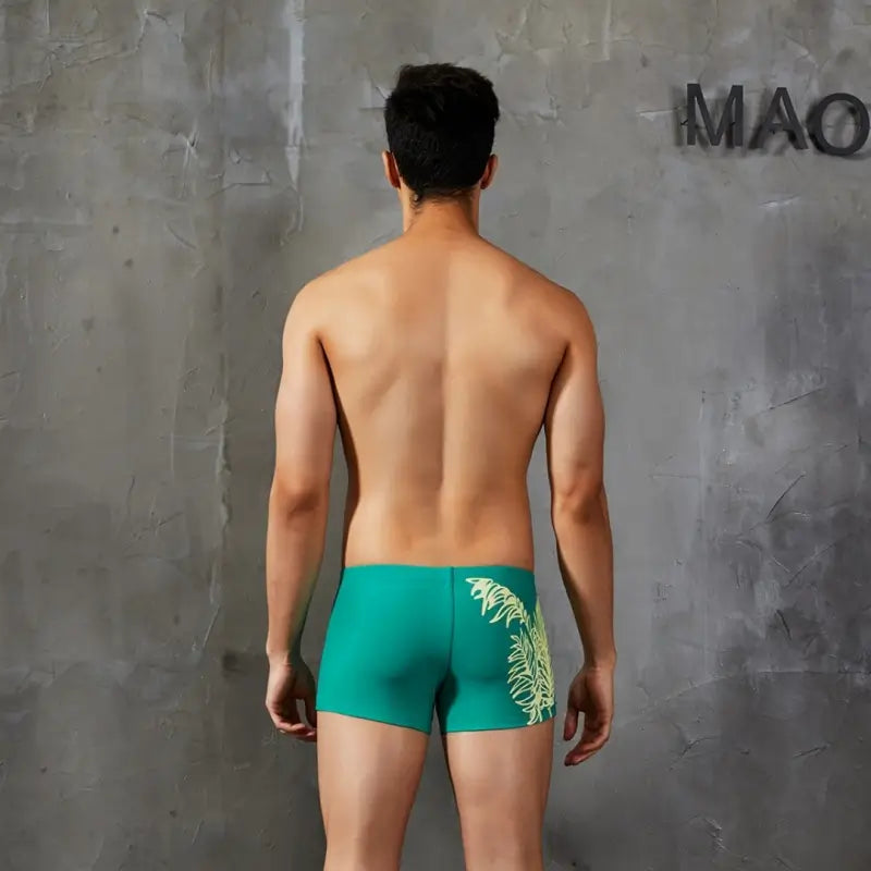 Seobean Seobean Men's Swim Trunks - Tropical Leaf Swim Shorts 90802