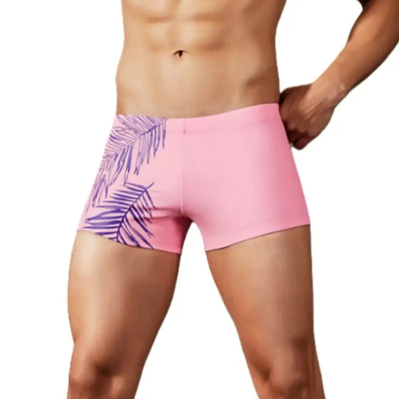 Seobean Seobean Men's Swim Trunks - Tropical Leaf Swim Shorts 90802