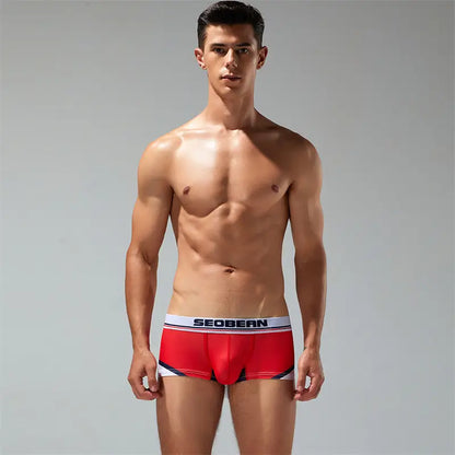 Seobean Seobean Men's Trunks - Comfortable Low Rise Boxer Briefs with Supportive Pouch 230208