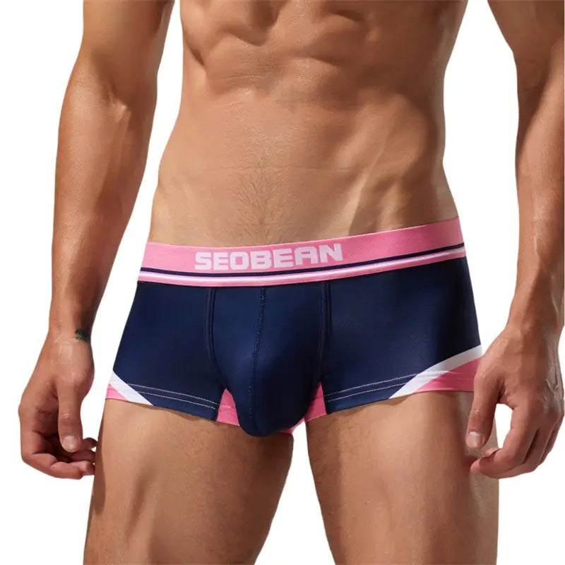Seobean Seobean Men's Trunks - Comfortable Low Rise Boxer Briefs with Supportive Pouch 230208
