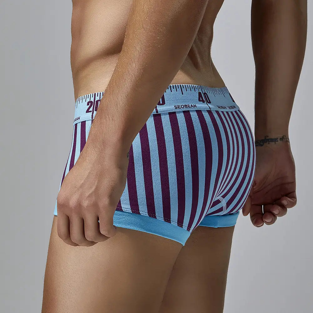 Seobean Seobean Men's Trunks Low-Rise Breathable Boxer Shorts for Men 240211