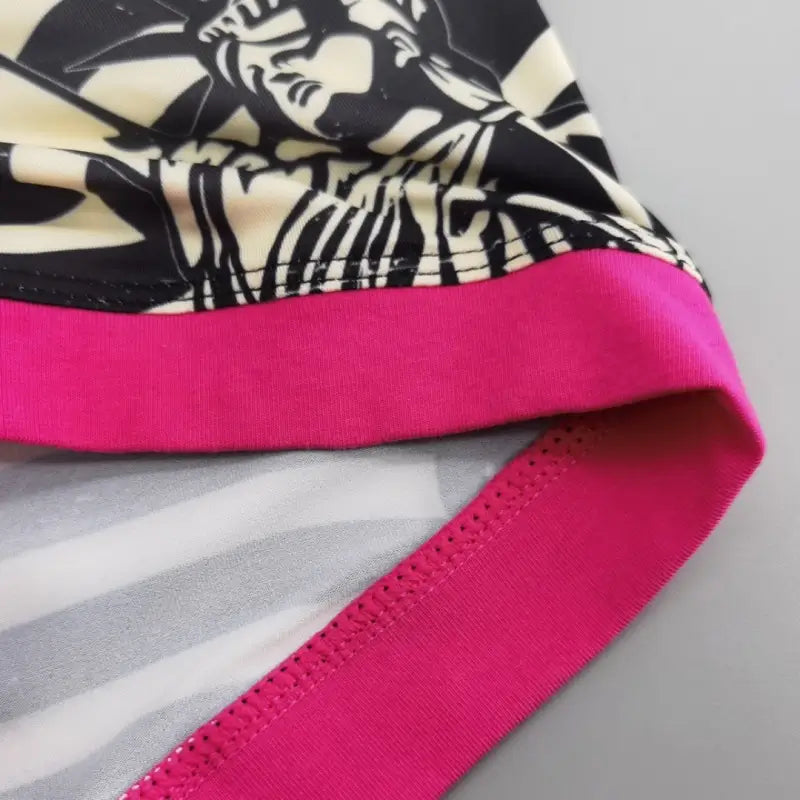 Seobean Seobean Patriotic Men's Boxer Briefs - Lady Liberty & Flag Print 250206