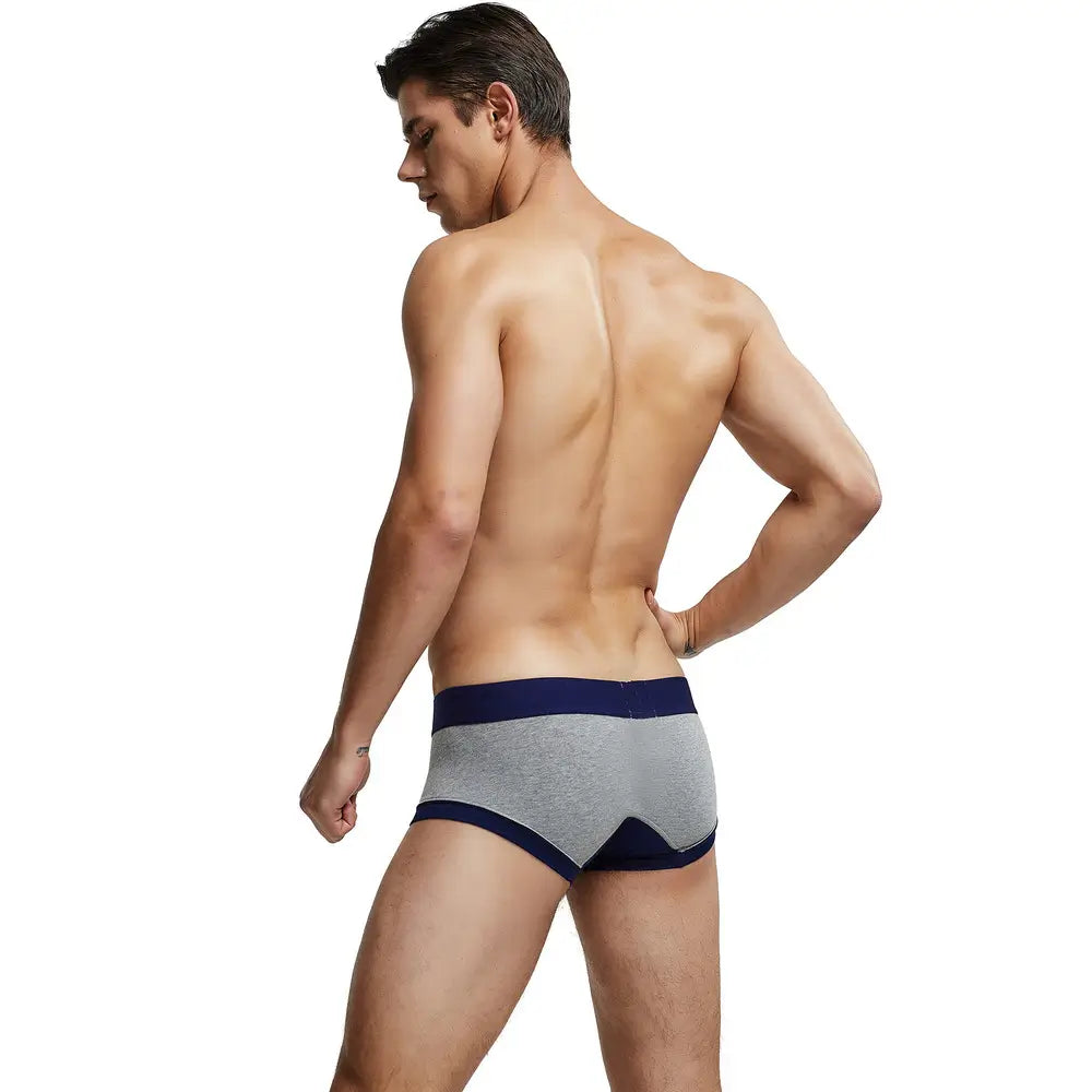 Seobean Seobean Stylish Men's Low-Rise Trunks - Seobean Eye Print Cotton Underwear 220213