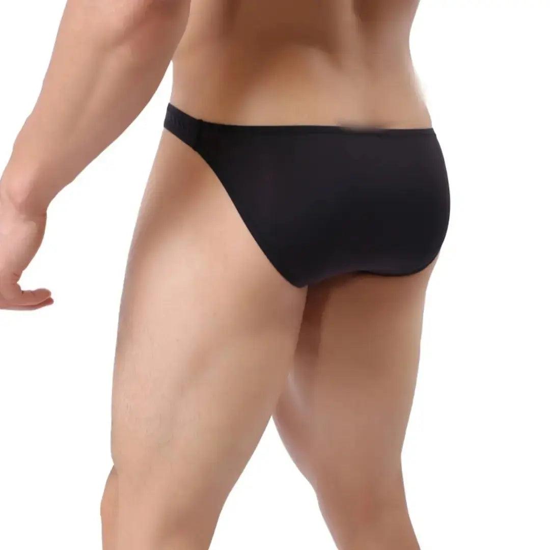 SleekFit Men's Ultra-Comfort Nylon-Spandex Low-Rise Briefs with Full Coverage Male Briefs Underwear - His Inwear