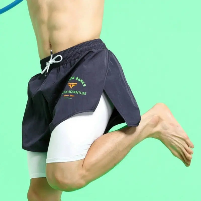Tauwell Tauwell 7" Sport Shorts with Built-In Underwear 2-in-1 Gym & Swim Shorts 22501