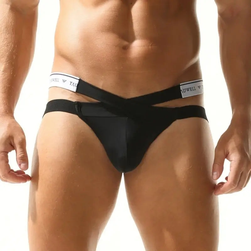 Tauwell Tauwell Cross-Band Jockstrap Sexy Supportive Men's Underwear 24108