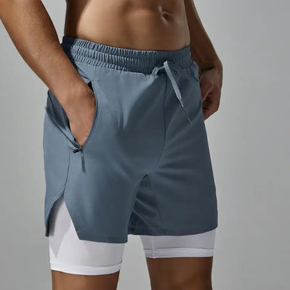 Tauwell Tauwell Men's 2-in-1 Sport Shorts Quick Dry Beach Gym Athletic Shorts 24502