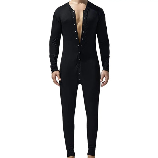 Tauwell Tauwell Men's Bodysuit - Stretch Black/White/Red Comfort Bodysuits for Men 24701