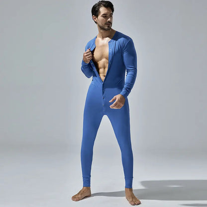 Tauwell Tauwell Men's Bodysuit - Stretch Black/White/Red Comfort Bodysuits for Men 24701