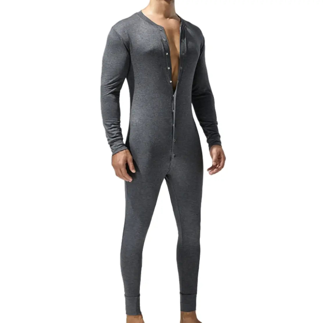 Tauwell Tauwell Men's Bodysuit - Stretch Black/White/Red Comfort Bodysuits for Men 24701