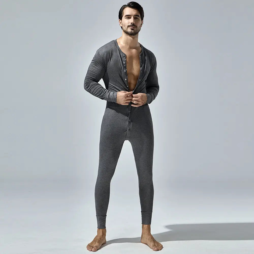 Tauwell Tauwell Men's Bodysuit - Stretch Black/White/Red Comfort Bodysuits for Men 24701